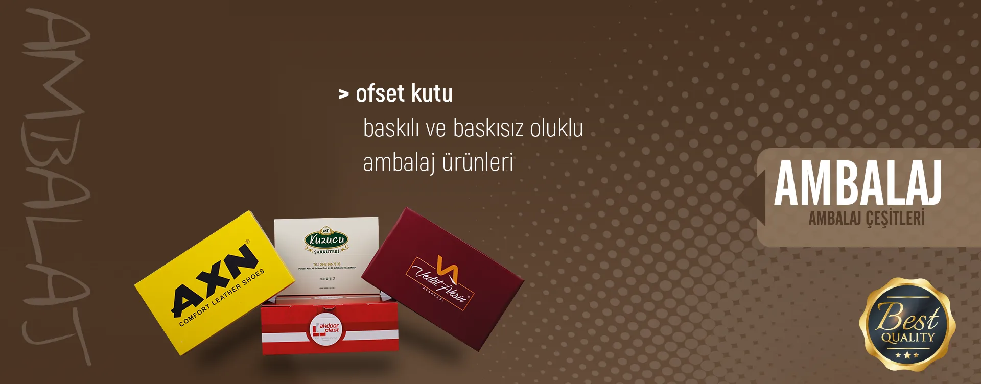 Ambalaj: baskılı ve baskısız oluklu mukavva ambalaj ürünleri